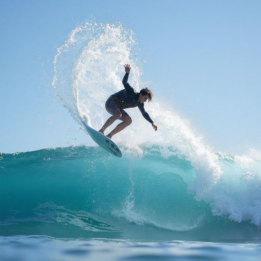 Experienced surfer